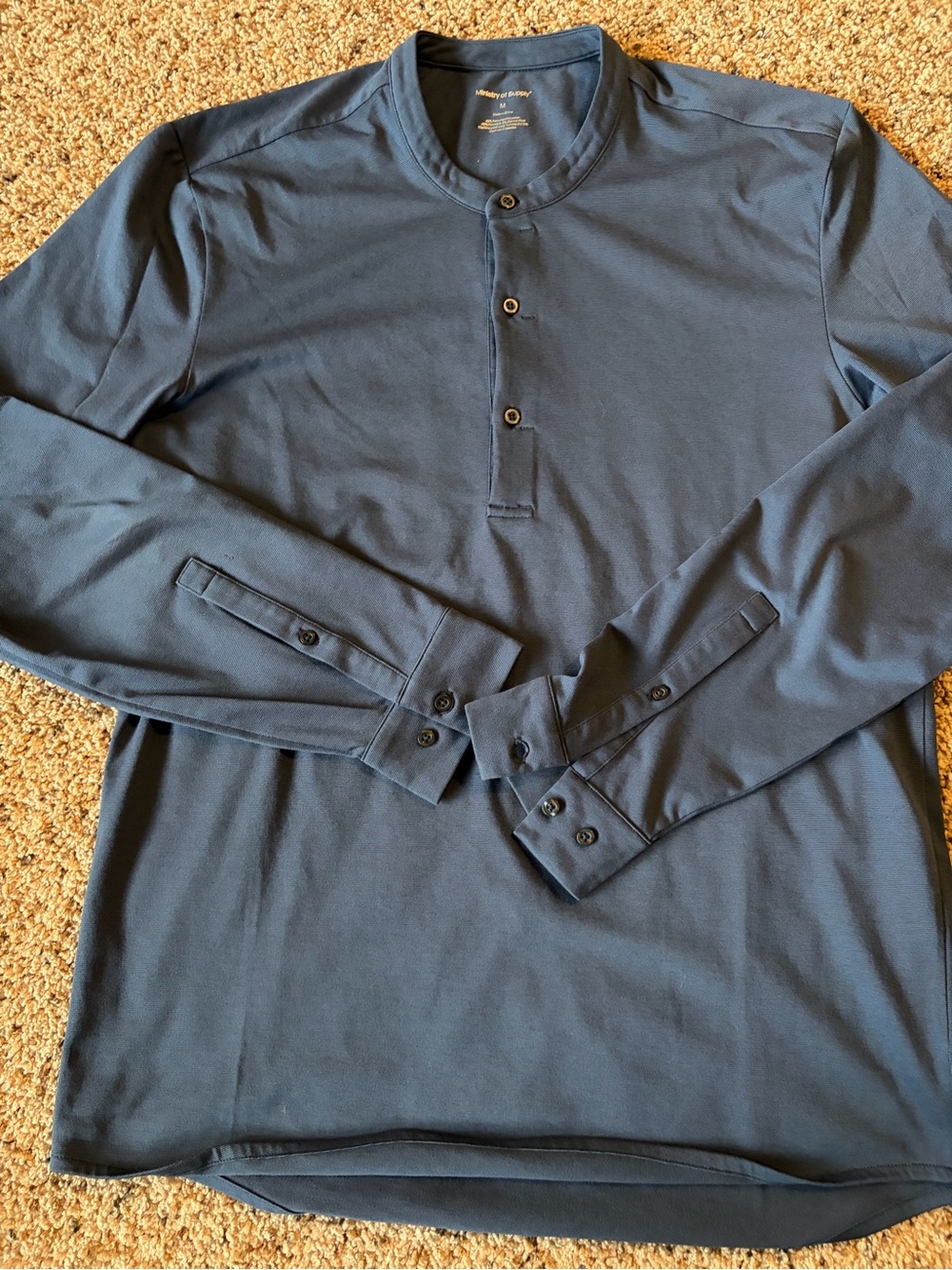 Ministry of Supply Navy Long-Sleeve Henley